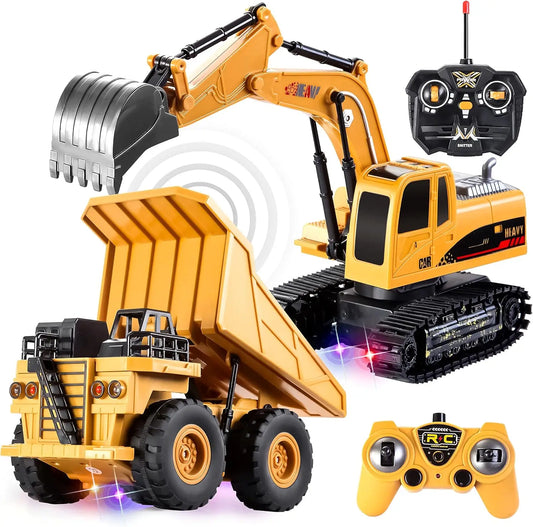 Joyfy Remote Control Construction Vehicle Toy Set For Kids