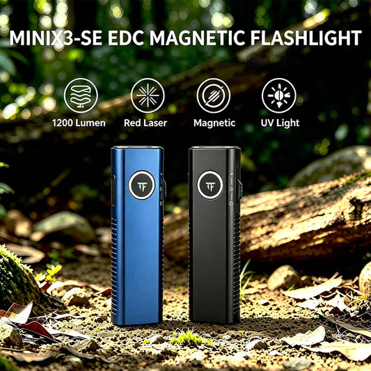 TrustFire Rechargeable EDC Flashlight With White And UV Light