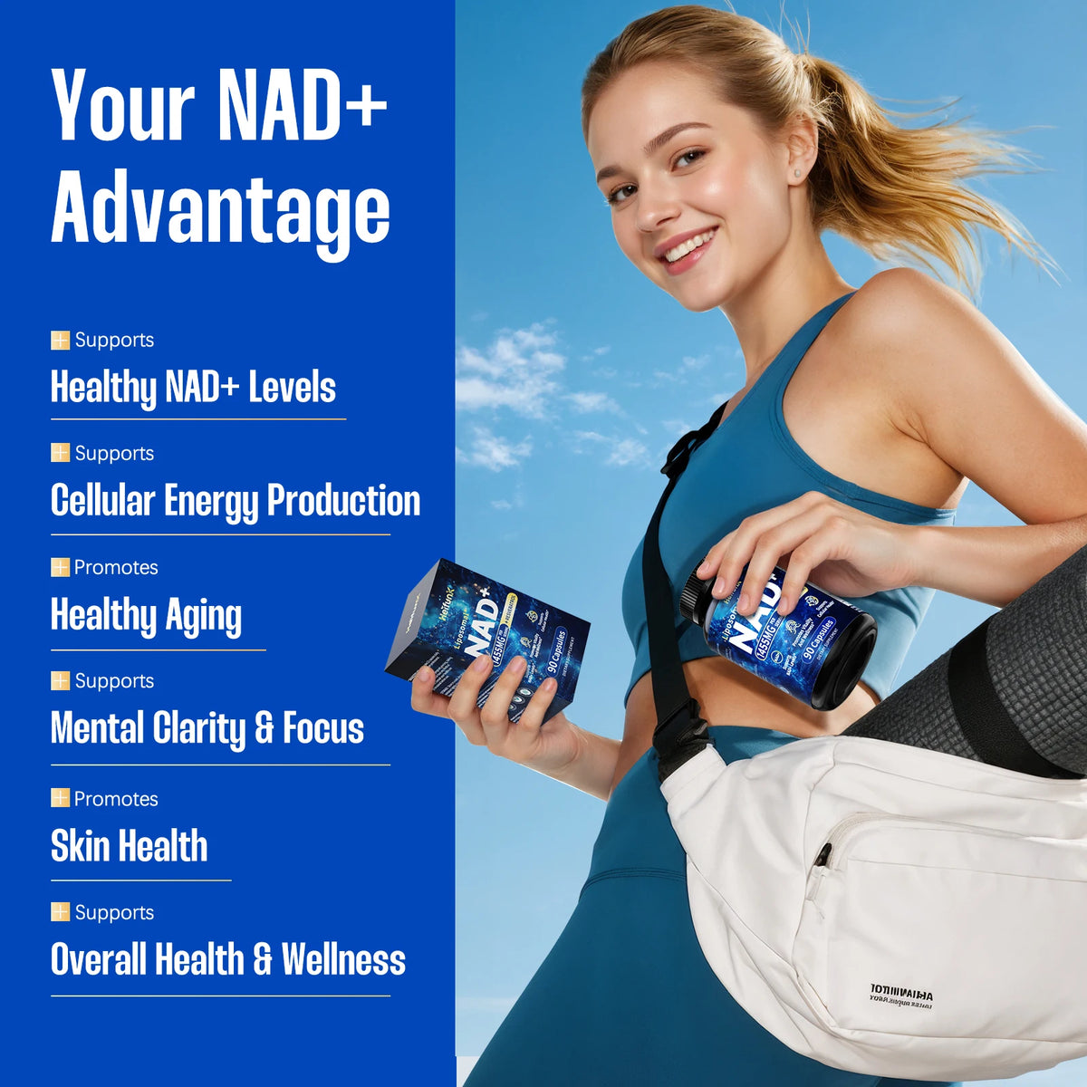BIYODE Liposomal NAD Plus Supplement For Cellular Health Support