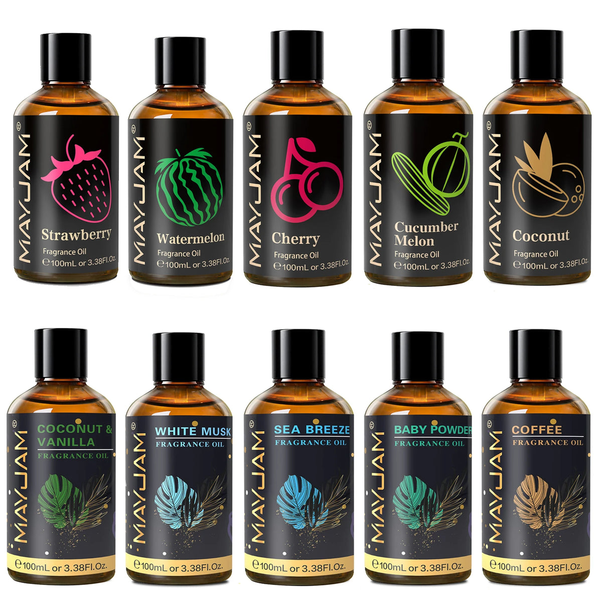 MAYJAM Fragrance Oils for Diffusers Candles Soap and Home Aromatherapy