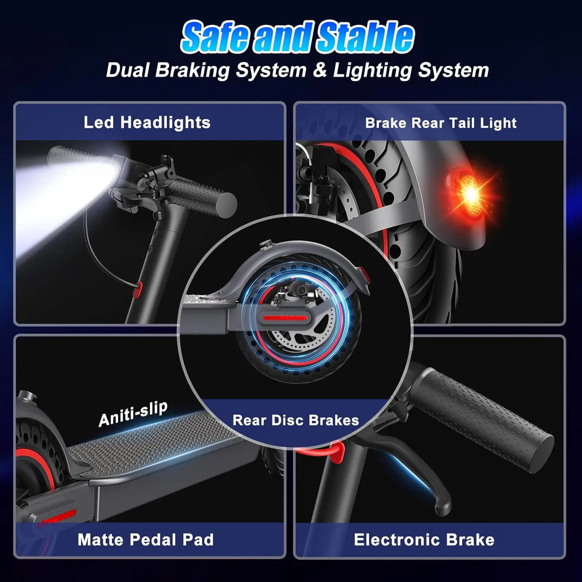 OBX Electric Scooter With App For Adults With Foldable Design