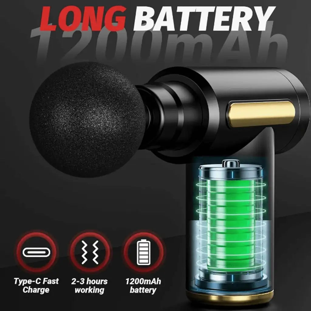 Portable Electric Muscle Massage Gun For Post Workout Relief