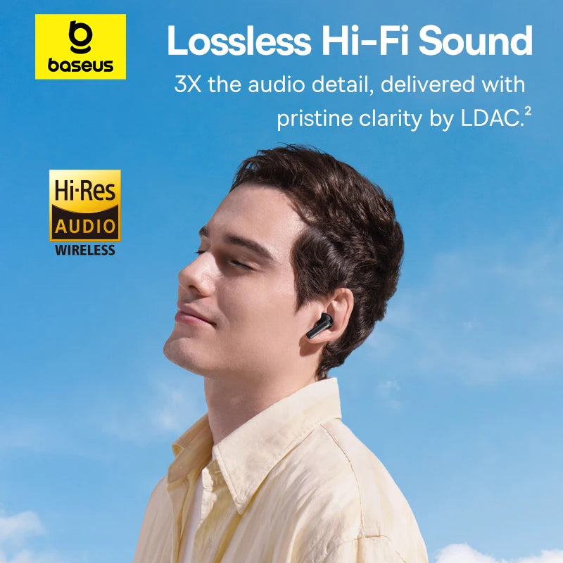 Baseus Bass BP1 Pro Noise Cancelling Wireless Earbuds With LDAC