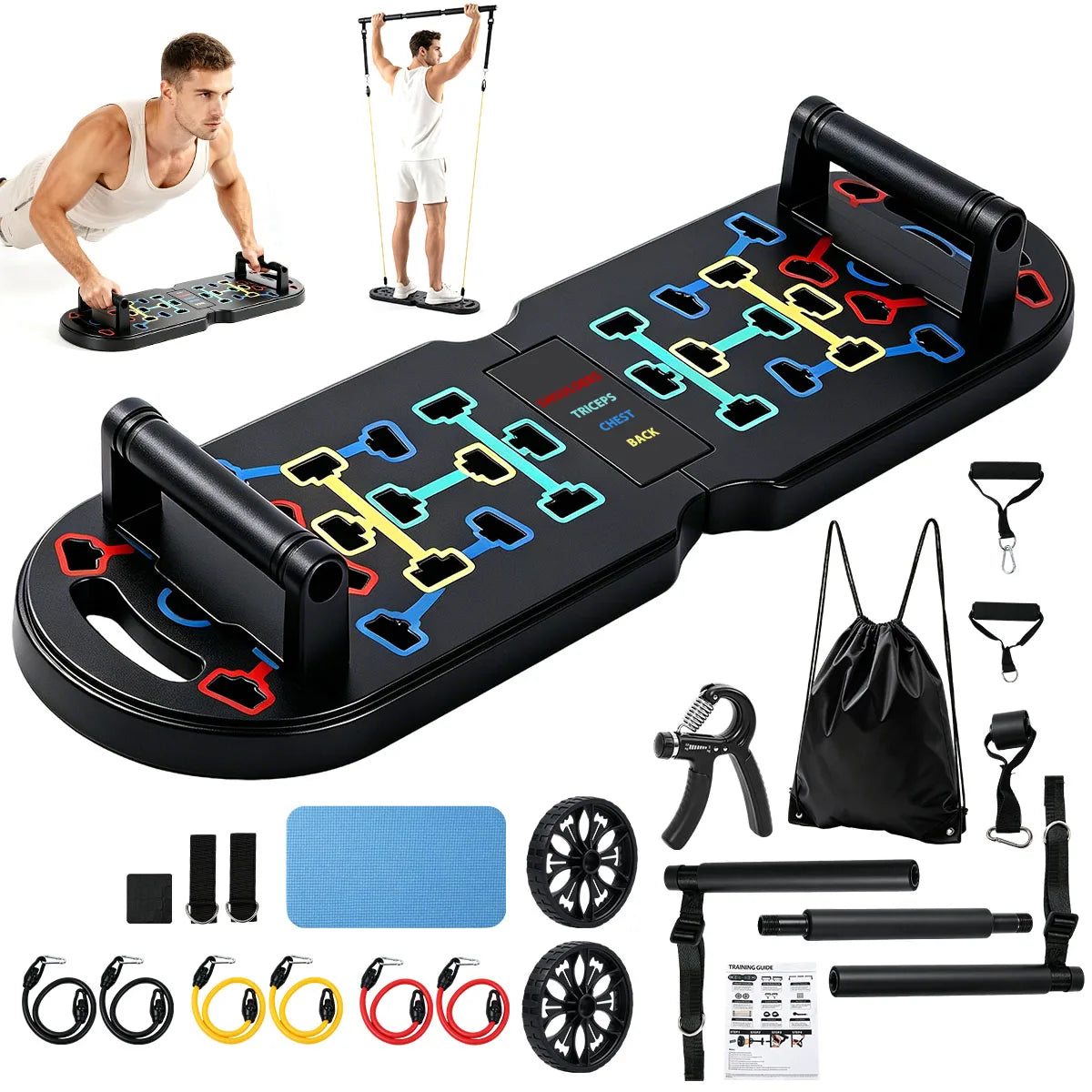 Portable Home Gym Full Body Kit With Push Up Board
