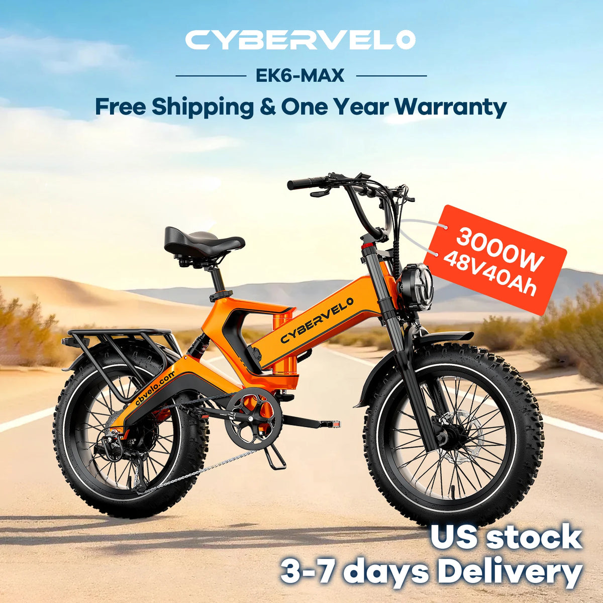 CBVELO EK6 2.0 Folding Electric Bike For Off Road Commuting