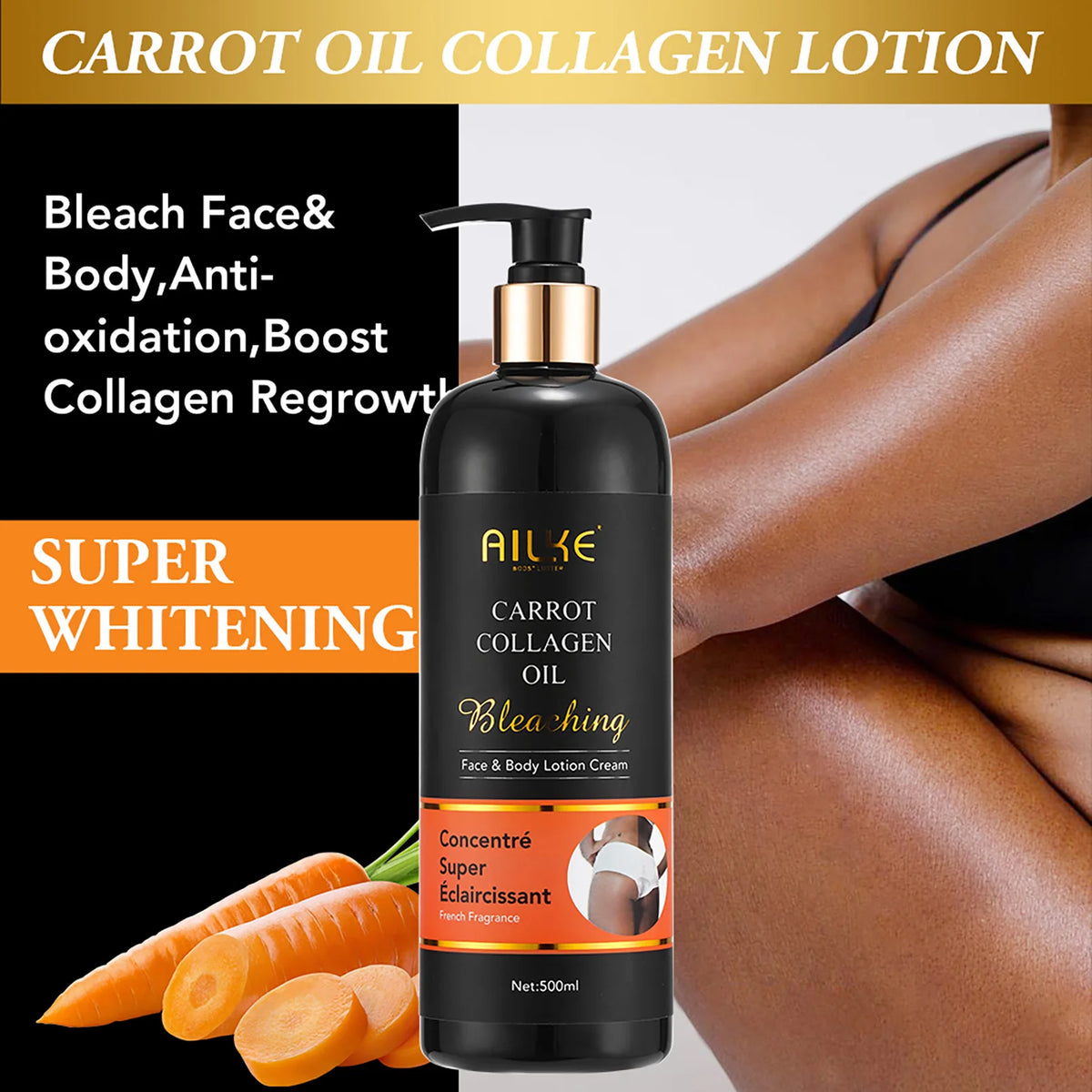 AILKE Collagen Skin Care Set With Moisturizing Brightening Formula