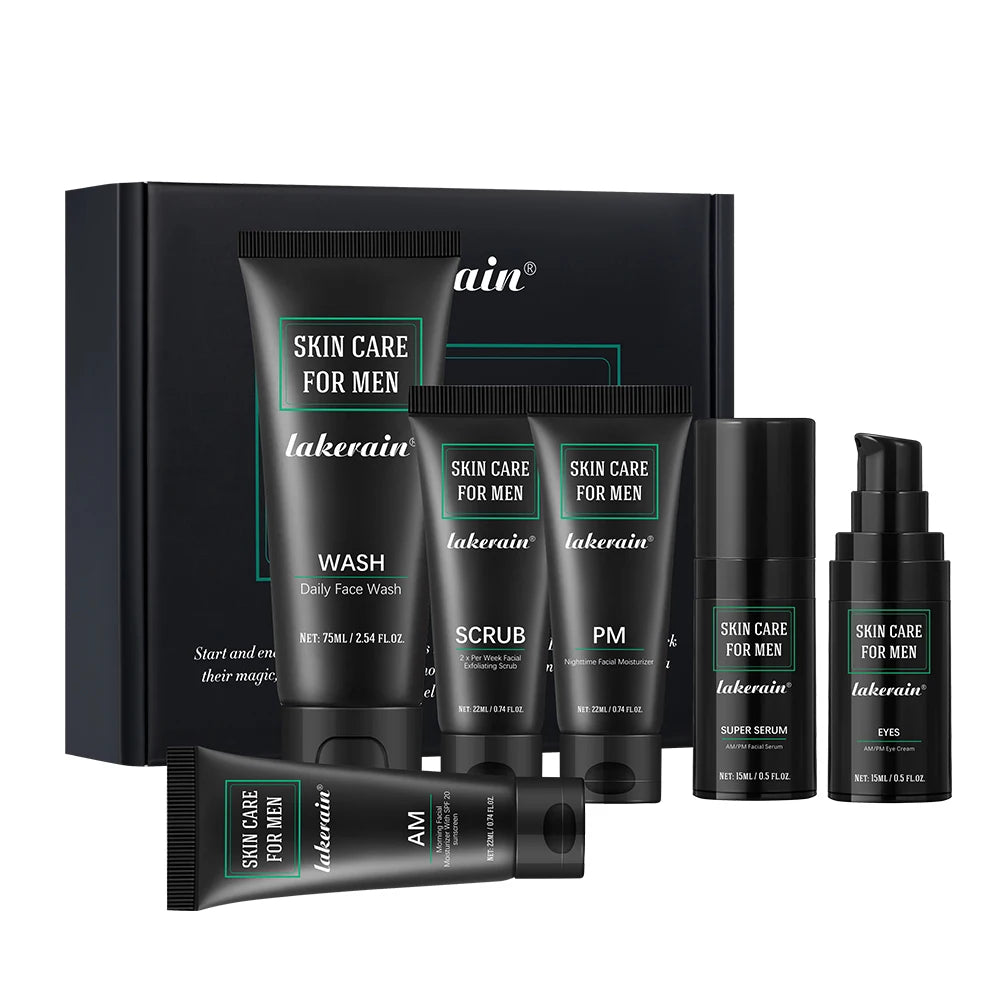 Ibcccndc Men's Deep Cleansing Skincare and Hydration Grooming Set