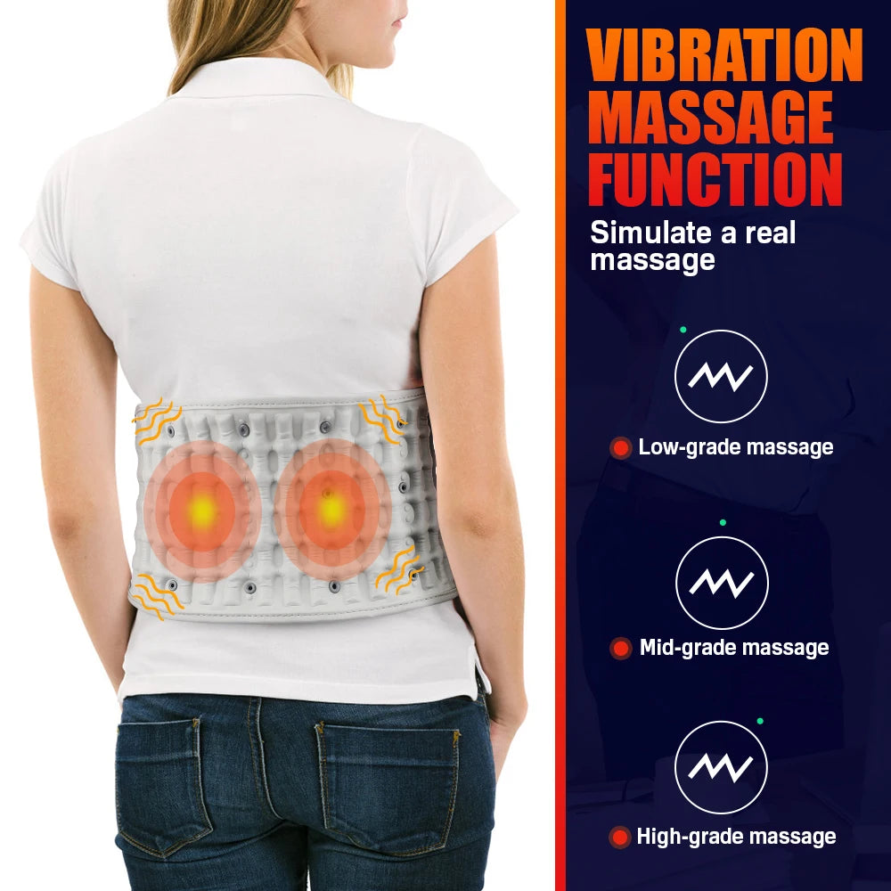 PASTSKY Rechargeable Lumbar Traction Back Massage Heating Support