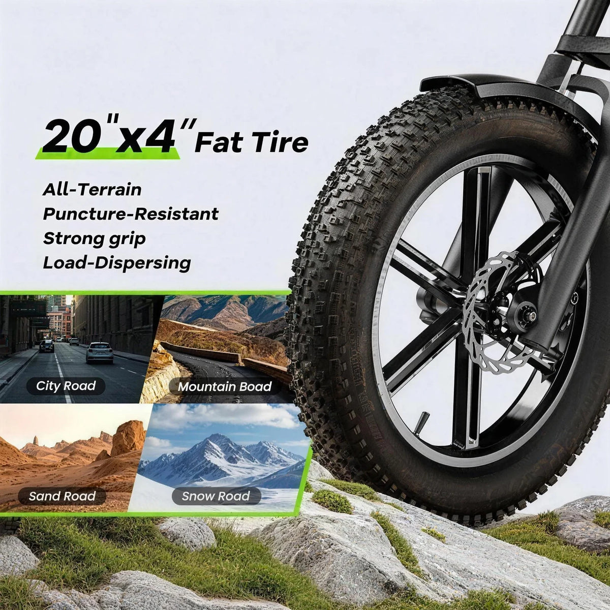 Cybervelo EK11 Electric Fat Tire All Terrain Electric Bike
