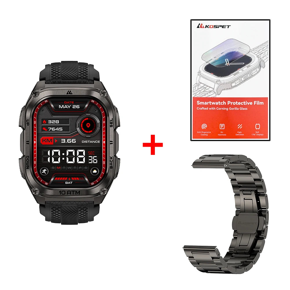 KOSPET Tank M4 Smartwatch With GPS And Health Monitoring