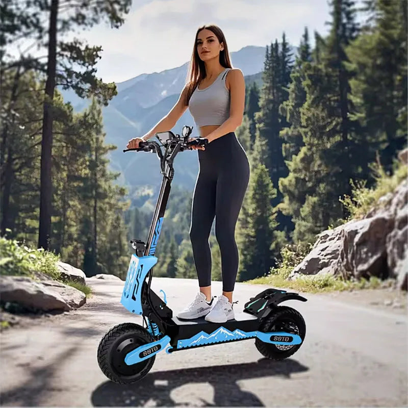 Arwibon 5600W Dual Motor Off Road Electric Scooter With Seat