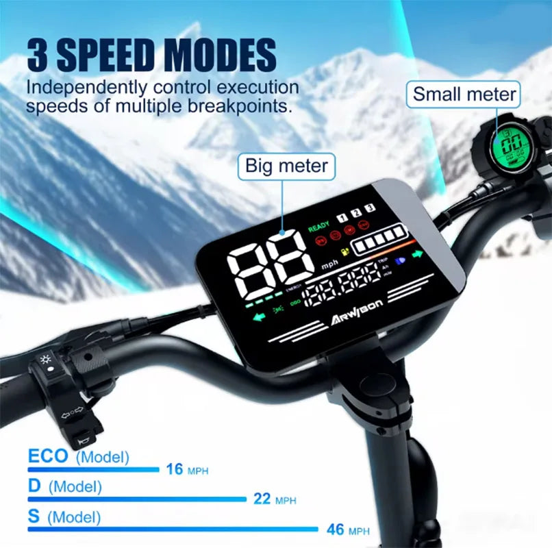 Arwibon 5600W Dual Motor Off Road Electric Scooter With Seat
