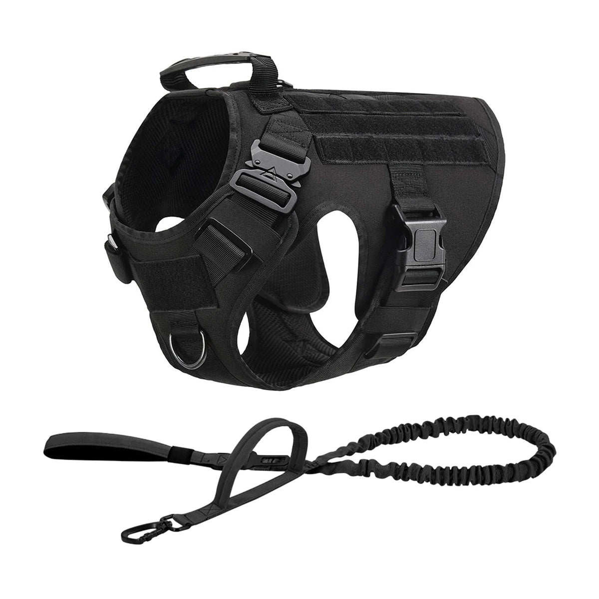 PETRAVEL Tactical Dog Harness With Leash For Training And Walking