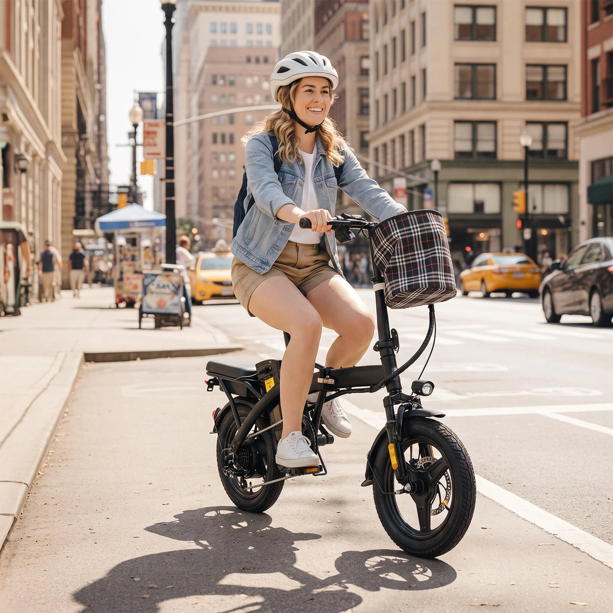 HEZZO T5 Lightweight Folding Electric Commuter Bike With Disc Brakes