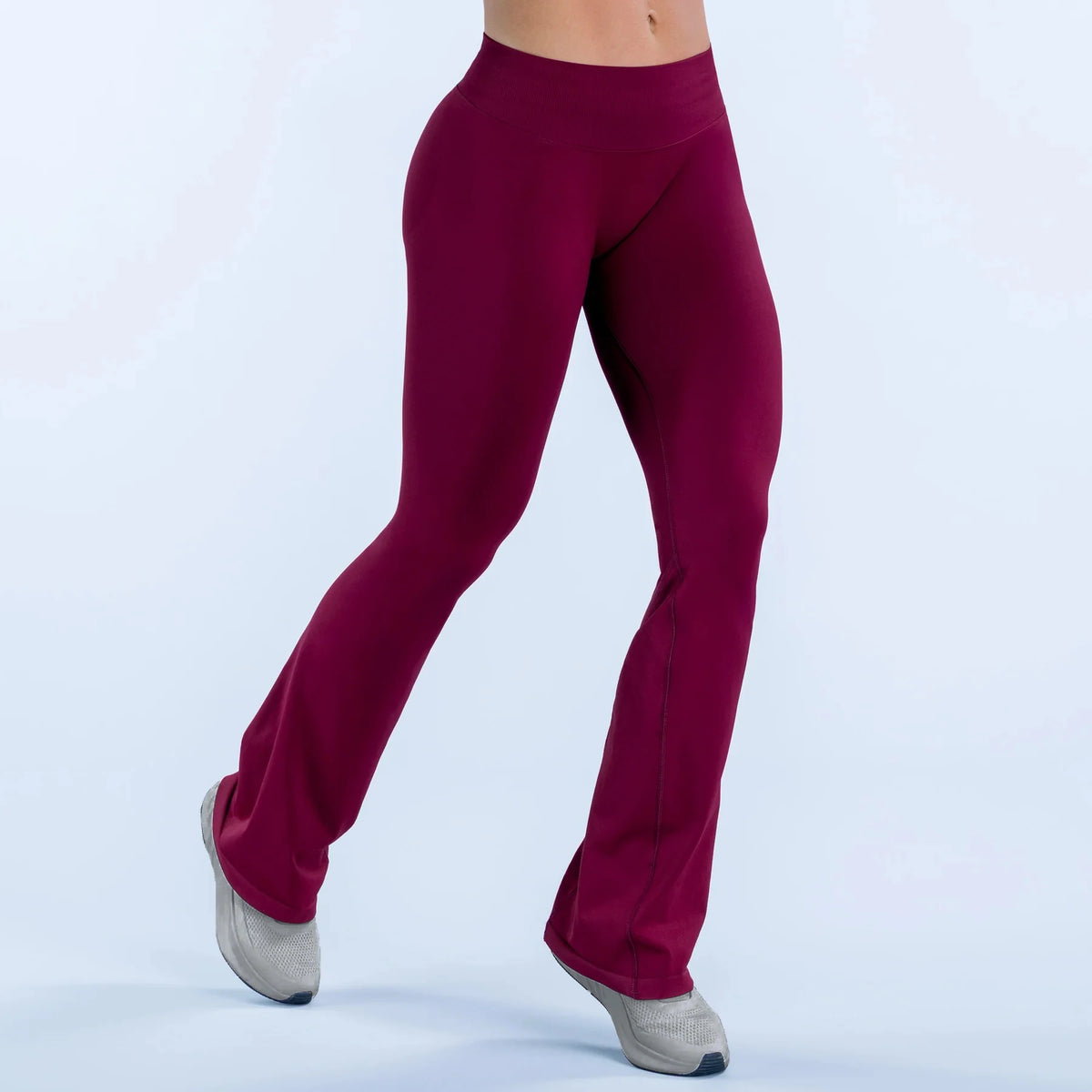 NCLAGEN Women's Seamless Flared Yoga Leggings Workout Pants