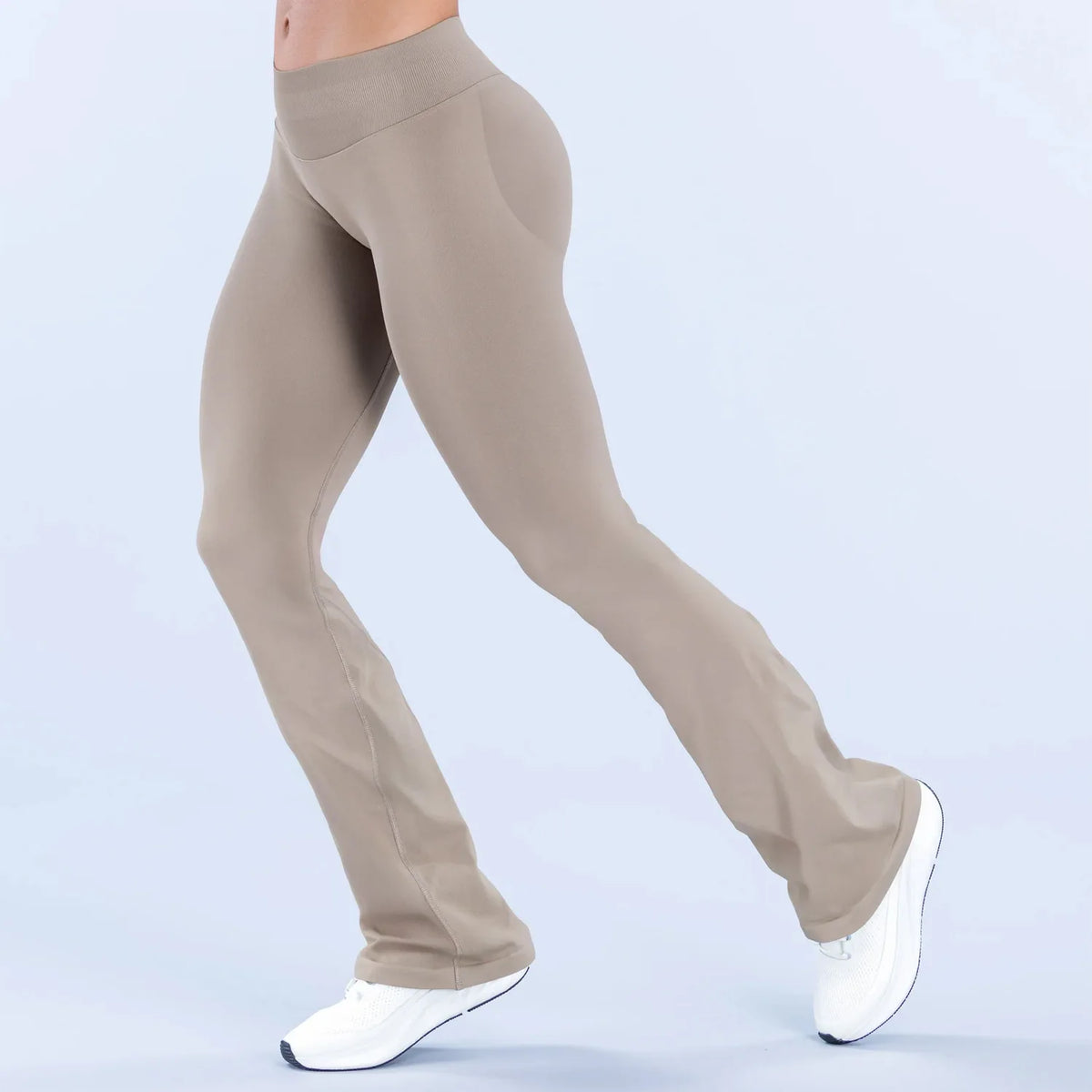 NCLAGEN Women's Seamless Flared Yoga Leggings Workout Pants