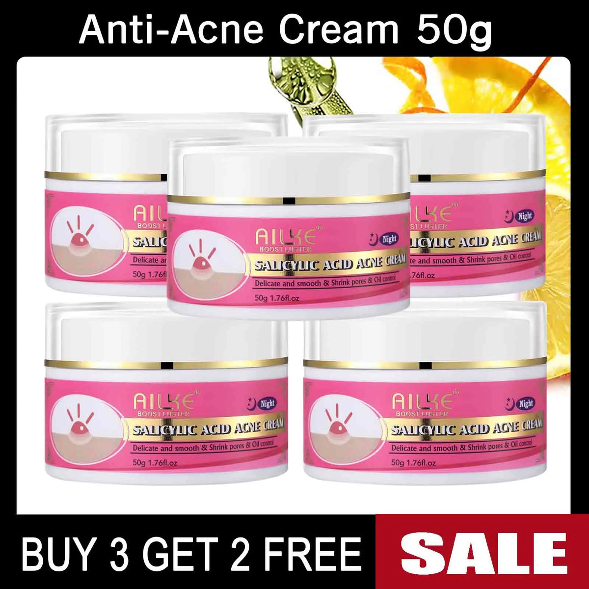 AILKE Natural Skin Brightening Cream Set for Radiant Clear Skin
