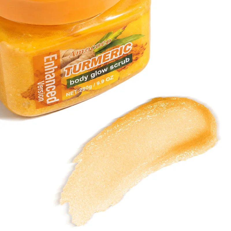 Amococo Turmeric Body Scrub for Exfoliating and Smooth Skin