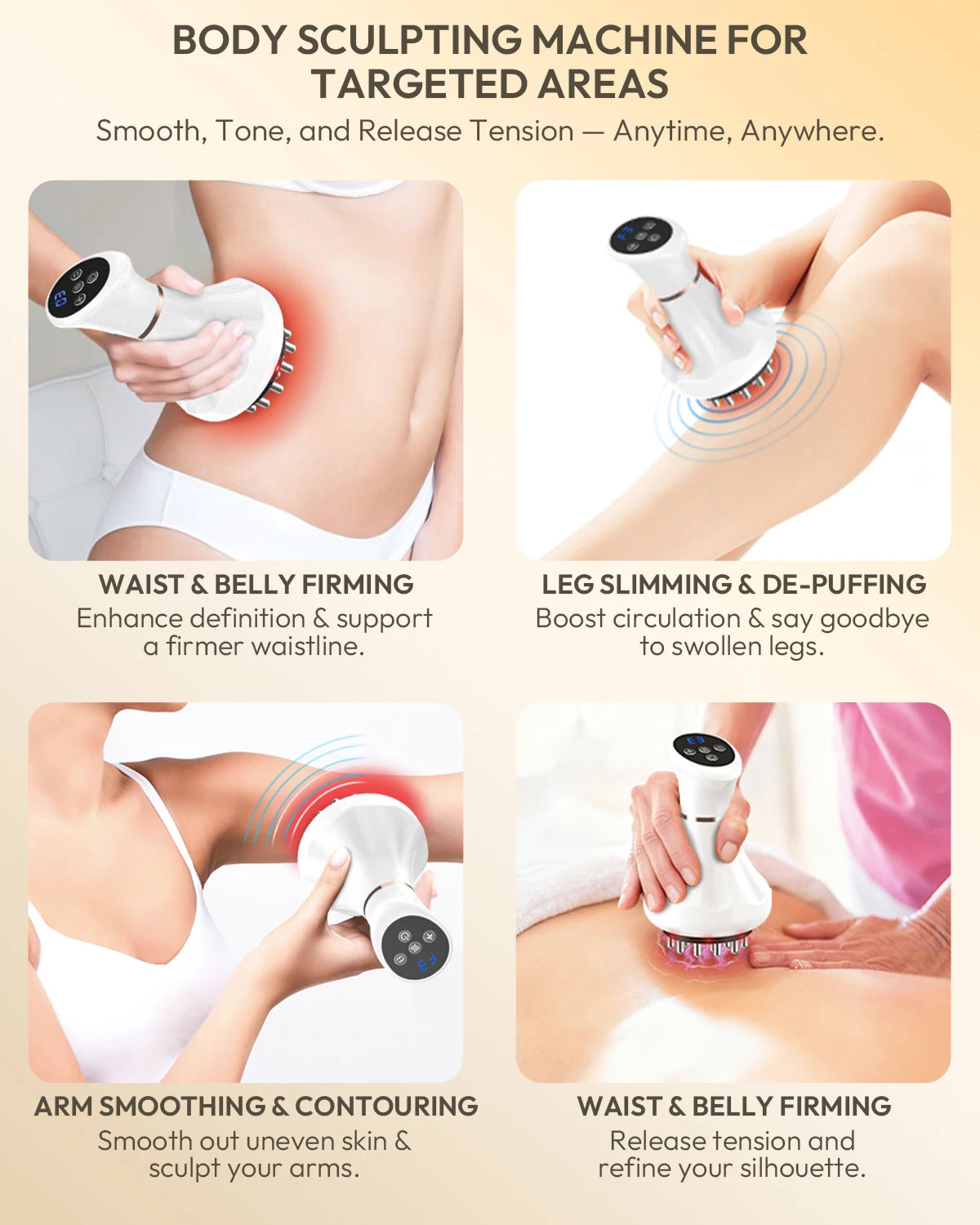 Lymphatic Drainage Massager With Heat Vibration And Pulse Therapy