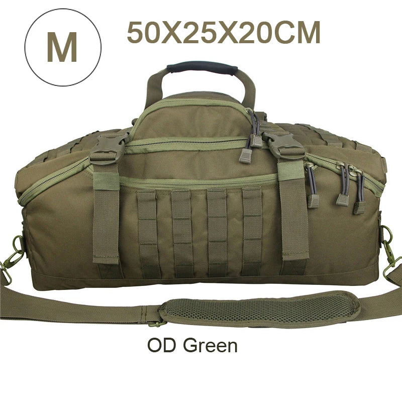LQARMY Waterproof Convertible Travel Duffel Bag Backpack Shoulder Carry