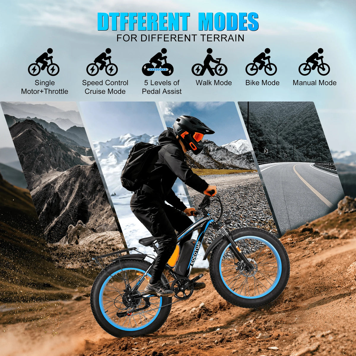 EOEOTWO 1500W Peak Electric Fat Tire Bike With UL2849 Certification